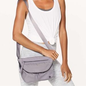 Lululemon Athletica Festival Crossbody Bag, light gray